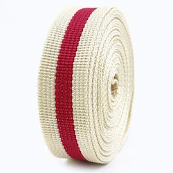 Durable 25mm Decorative Webbing Strap for DIY Accessories and Crafts (Red)