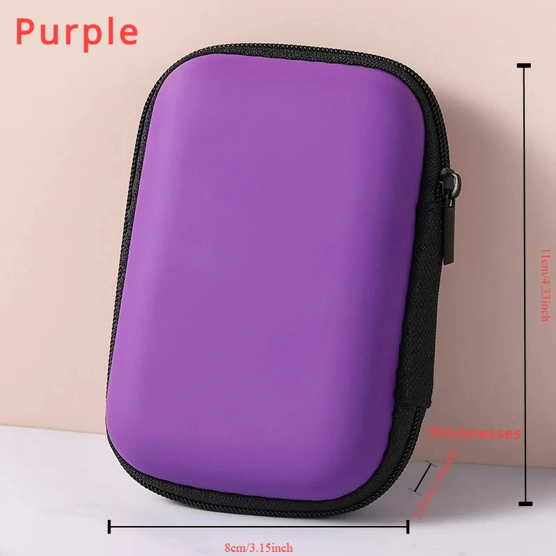 1 pc tragbare karten aufbewahrung tasche, datenkabel verpackungs würfel, wasserdichte kopfhörer aufbewahrung tasche, eva schutzhülle für die reise – Detail 10