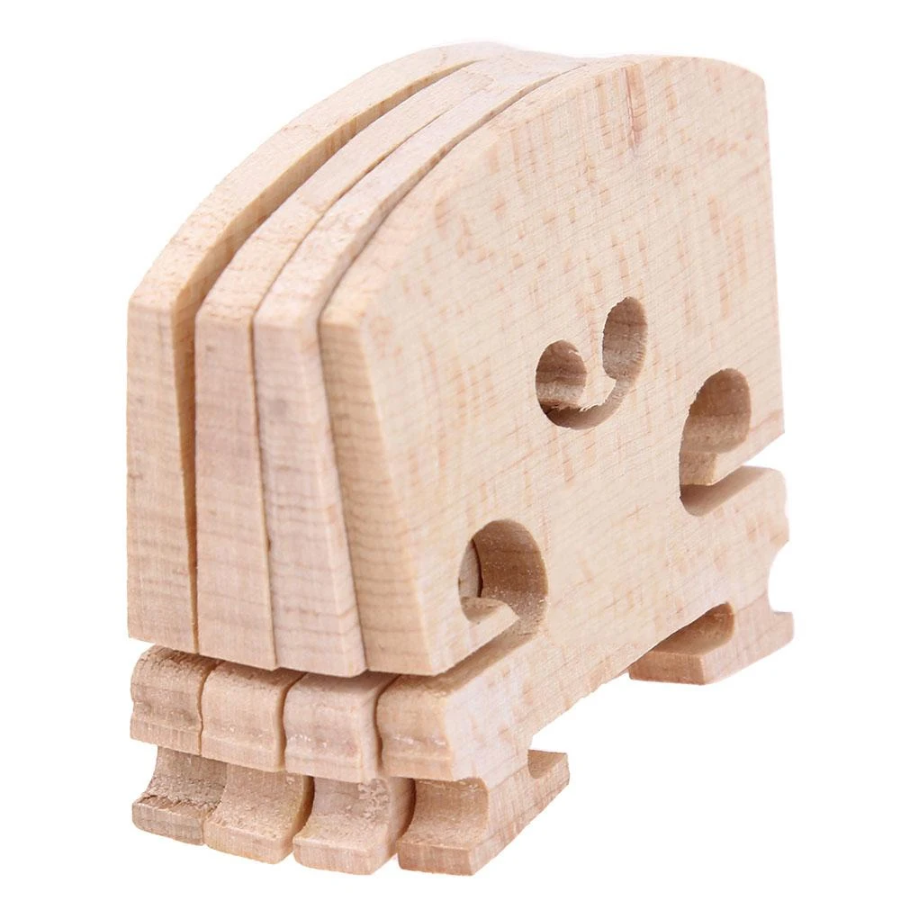 4 개/대 바이올린 교량 바이올린 메이플 우드 4/4-3/4 크기 악기 액세서리 바이올린 현악기 교량 부품 도구 50x40x5mm