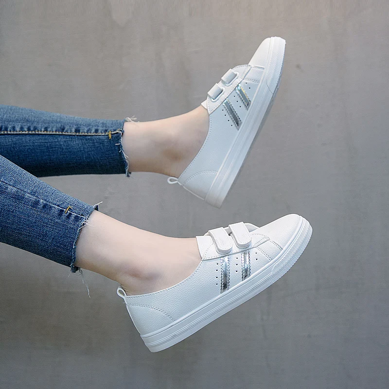 New Women Sneakers Casual Shoes Woman Loafers Breathable Low-top Shoes Ladies Fashion Off White Shoes Student Vulcanize Flats