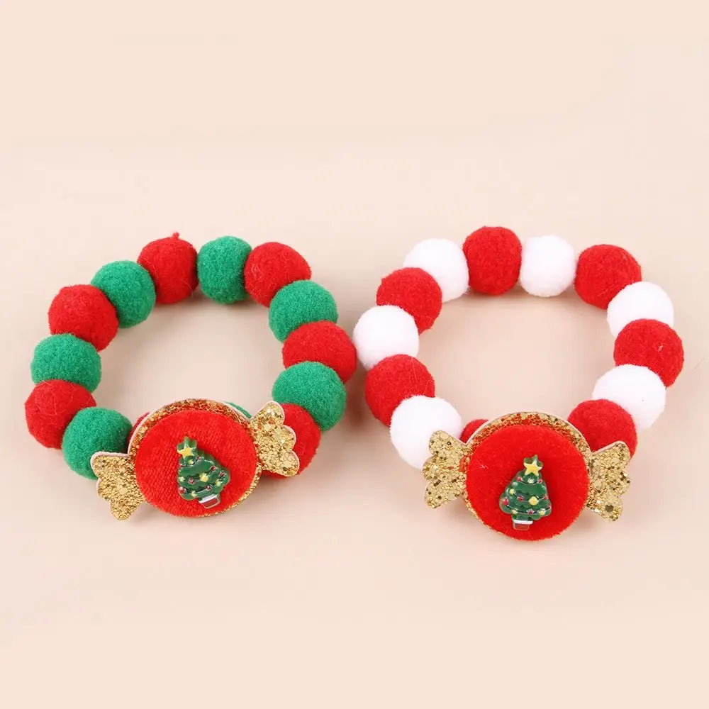 Christmas Pet Bow Hat Adjustable Cat and Dog Christmas Party Decoration Hat Cat Scarf Collar