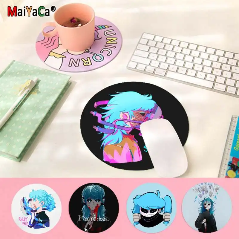 Игровой нескользящий круглый коврик для компьютерной клавиатуры и мыши |