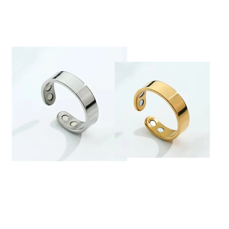 Elegant Magnetic Copper & Titanium Steel Bracelet with Adjustable Design