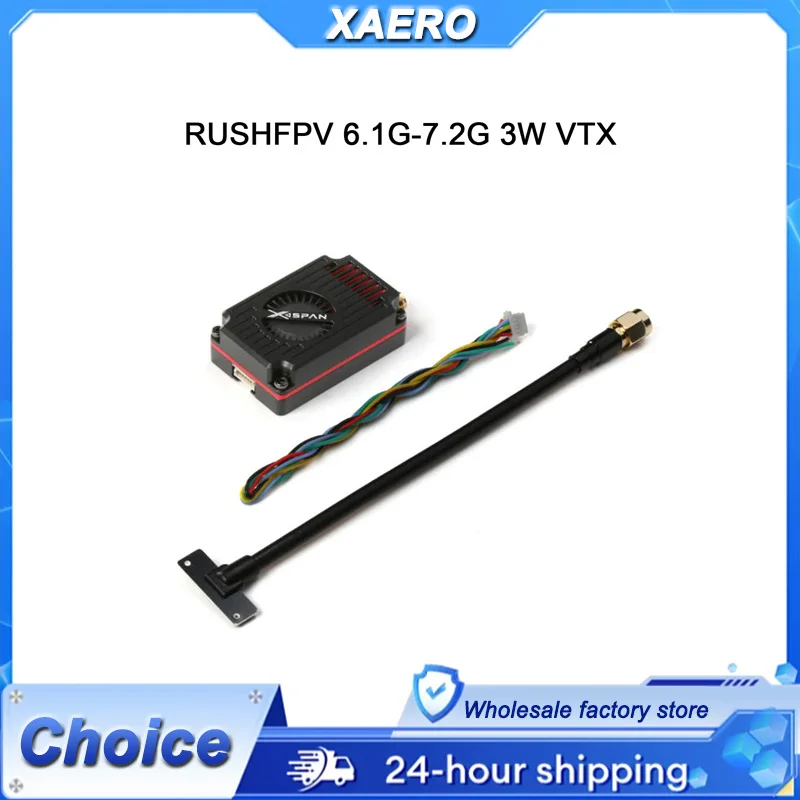 RUSHFPV 6.1-7.2GHz 3W VTX Kit FPV Longue Portée