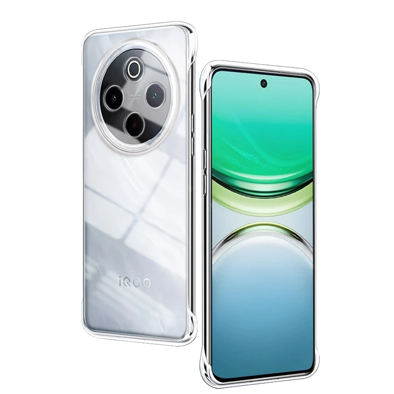 Frameless Slim Clear Plastic Hard Phone Case Cover