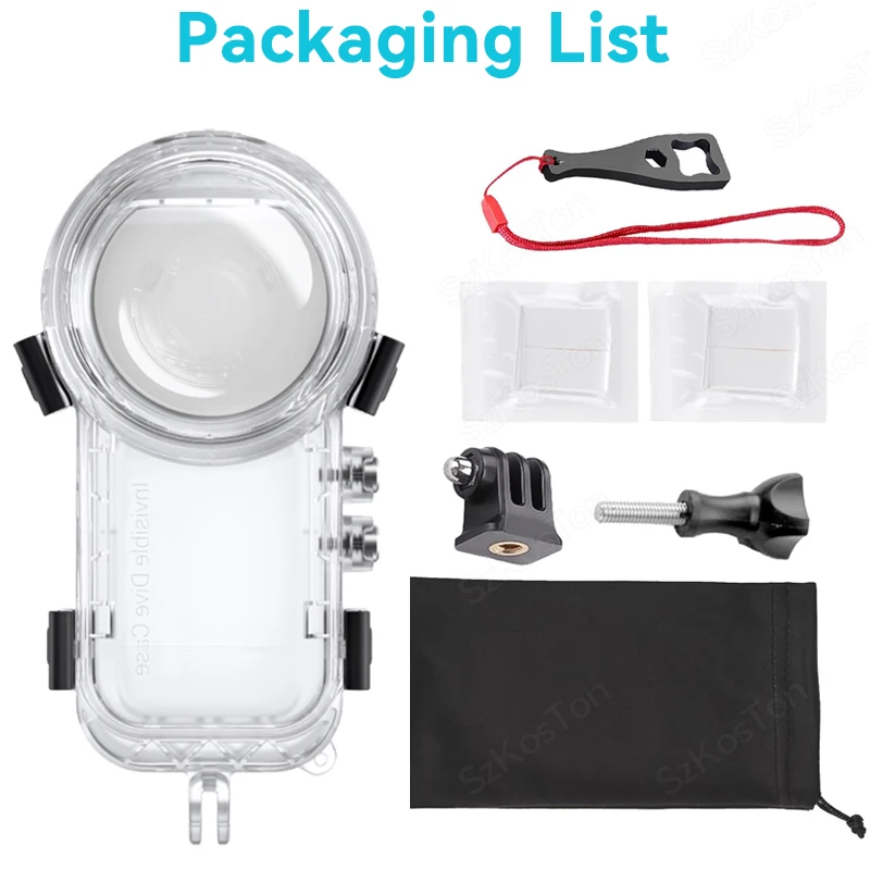 Zubehör-Set für Insta360 X4 Objektivschutz, Schutzrahmenkappe, Tauchkoffer, Aufbewahrungstasche, Schutzhülle, Displayschutzfolie, Ladegerät, Insta 360 x 4 – Detail 23