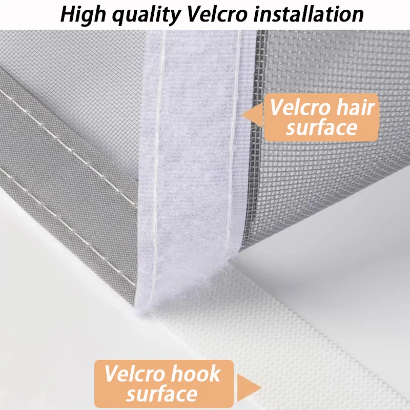 Anti Cat Door Curtains Mesh Prevent Dogs Running Out Door Screens Living Room Ventilation Screen Partition Pet Curtains Zippers