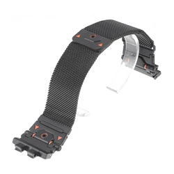 Elegant Milanese Stainless Steel Watch Band Strap - S (Black)