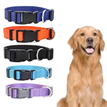 Sdff3a2109db048ed81577957673dec4dp.png Adjustable Pet Collars Nylon Puppy Kitten Collar Strong And Durable Neck Band Suitable For Small And Medium Dogs And Cats