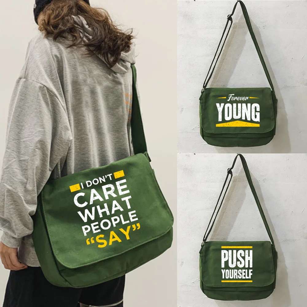 

Messenger Bag Currency Multi-function Messenger Bag The Languid Wind of Retro Yuansu Portable One-shoulder Phrase Pattern Bags