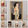 Women Kimono Patterns Japanese Style Door Curtains Toilet Partition Kitchen Bedroom Izakaya Noren Hanging Half-Curtain Decor 1
