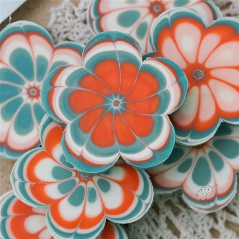 Soap Mold Handmade Soap Kaleidoscope Flower Pulling Partition Set DIY Making Silicone Mold silicone mold soap molds