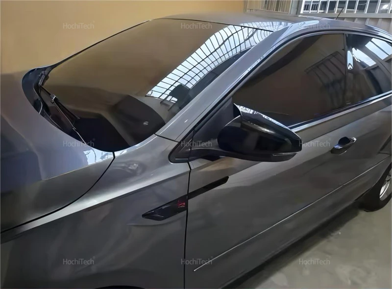 Für Volkswagen Polo AW BZ 2017 2018 2019 2020 2021 2022 2023 2x Horn Style Add-on Rückspiegelabdeckung Glänzendes Schwarz – Detail 23