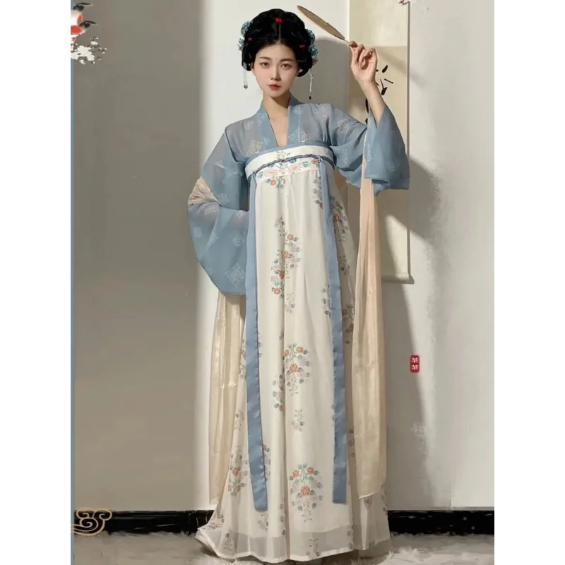 

Dream Huashang [красивые цветы] ханьфу от Tang Женская восстановленная юбка в обтяжку длиной груди, на весну и лето супер неувядающая