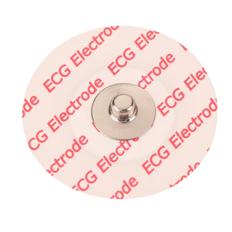 Erwachsene, mehrere Größen, 50 Stück, weiße Vliesstoffe, Einweg-EKG-Elektroden, medizinisches Elektrodenpflaster, Vlies-EKG-Elektrodenpads – Detail 16
