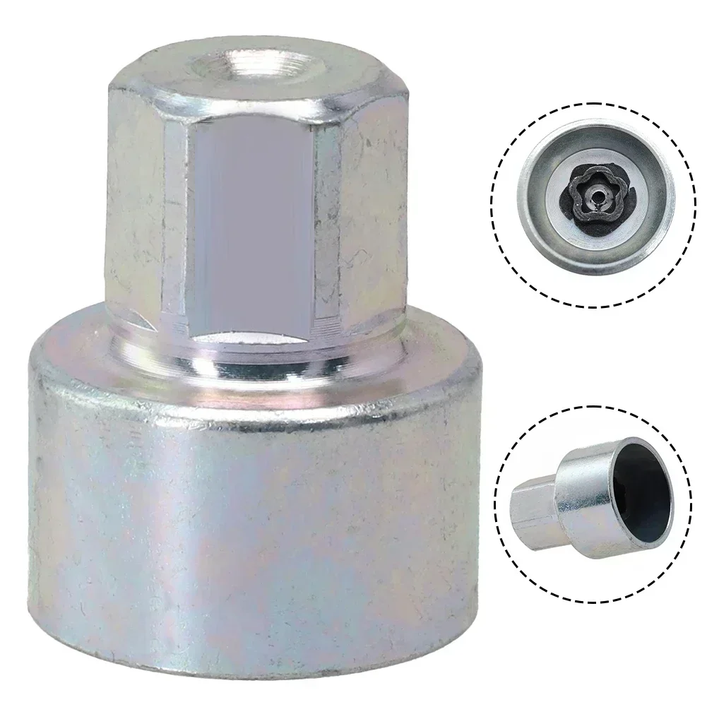 Tire Wheel Lock Anti-Theft Screw Lug Nut Bolts 62 Key Socket For BMW F20/F21 Silver Steel Auto Accessories Tools
