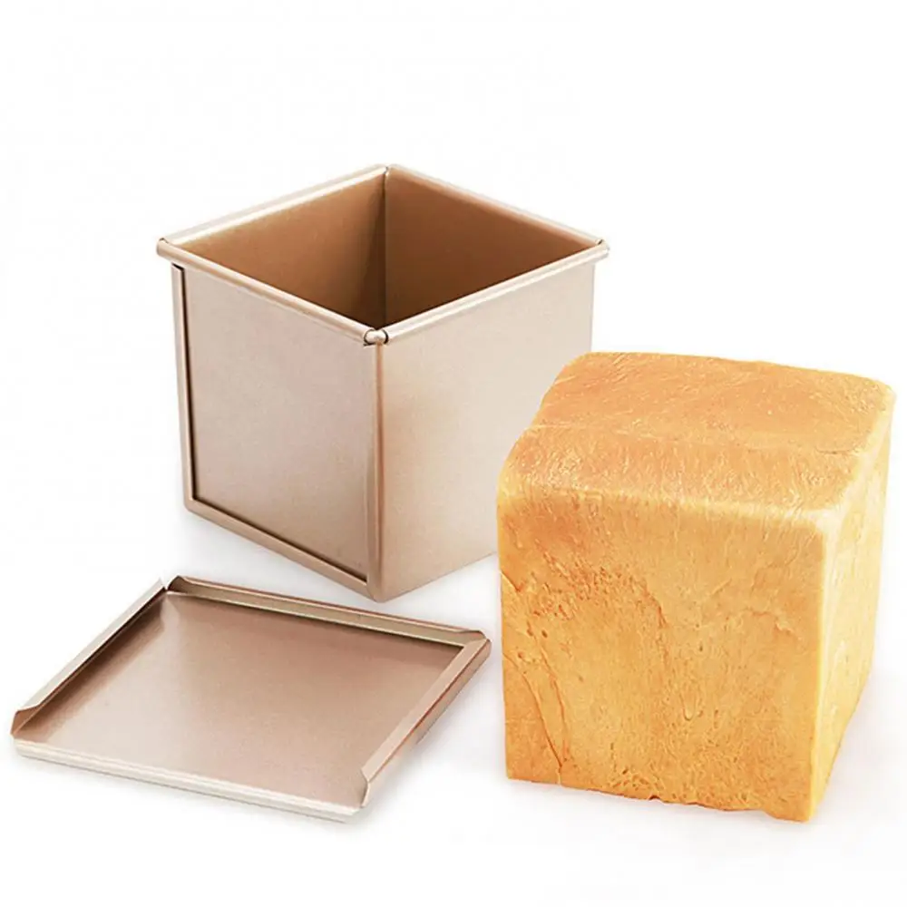 

Toast Box Water Cube Non-Stick Bread Toast Mold Box Sliding Lid Bread Pastry Mold Non-stick Bellows Cover Toast Mold Loaf Pan