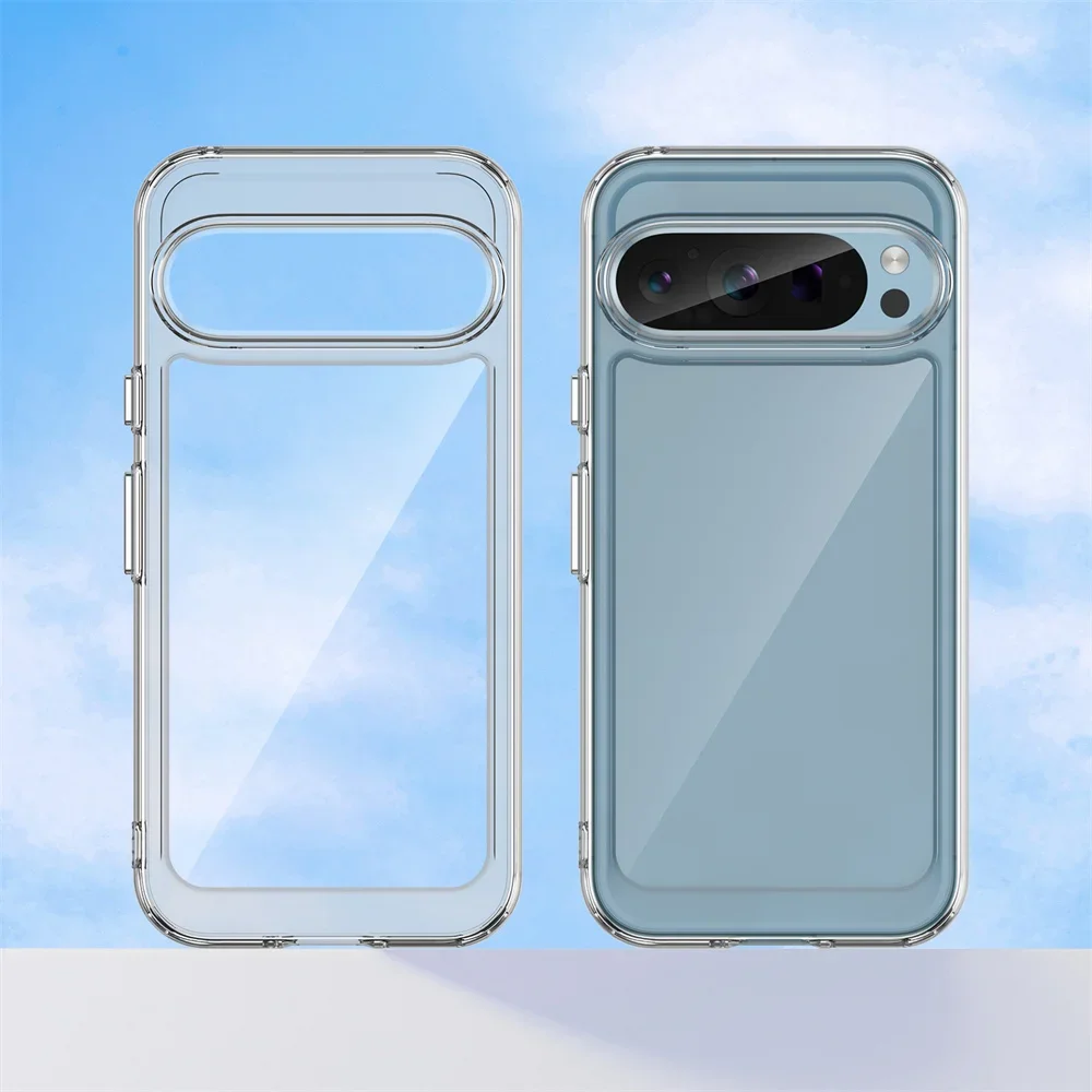 Vibrant Clear Acrylic Shockproof Case - Slim & Durable Design