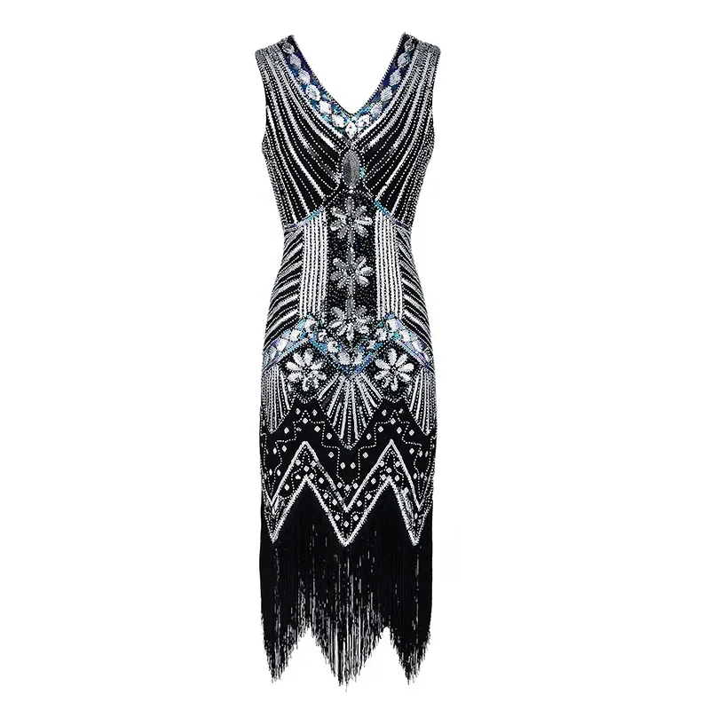 Girl Dance Costume 1920s Flapper Dress Plus Size S-4XL Women's Fashion Vintage Great Gatsby Charleston Sequin Tassel 20s Party Dress Girl Costume