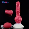 SMMQ Realistic Animal Wolf Dildo Silicone Big Knot Butt Plug Massager With Suction Cup Stimulator Squirting Dildo For Women 1