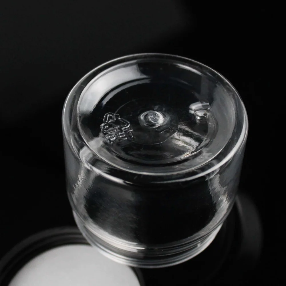 1pc 50ml 명확한 플라스틱 라운드 화장품 용기 메이크업 상자 여행 얼굴 크림 항아리 뚜껑, 라운드 화장품 용기