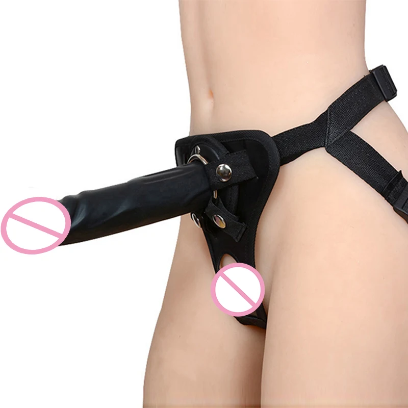 Men's Strap-on Realistic Dildo Pants for Men Double Dildos with Rings Man Strapon Harness Belt Adult Games Sex Toys | Красота и