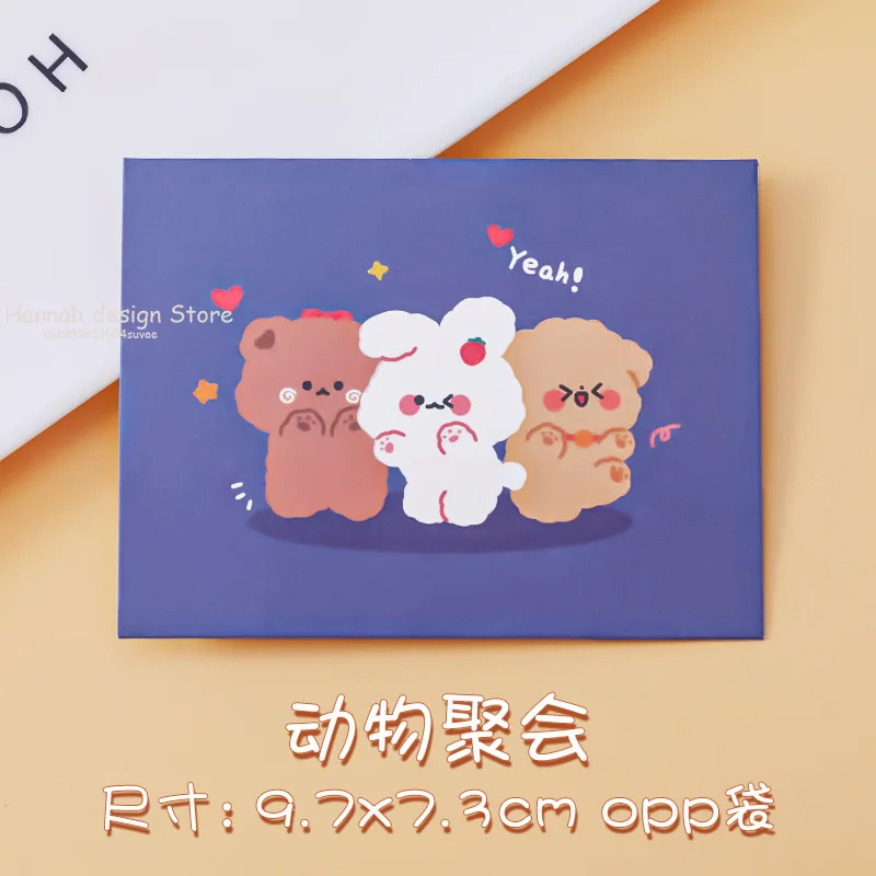 5pcs Cute Paper Envelopes Set Watercolor Letter Writing Decorative Printer Stationery School Supplies birthday card