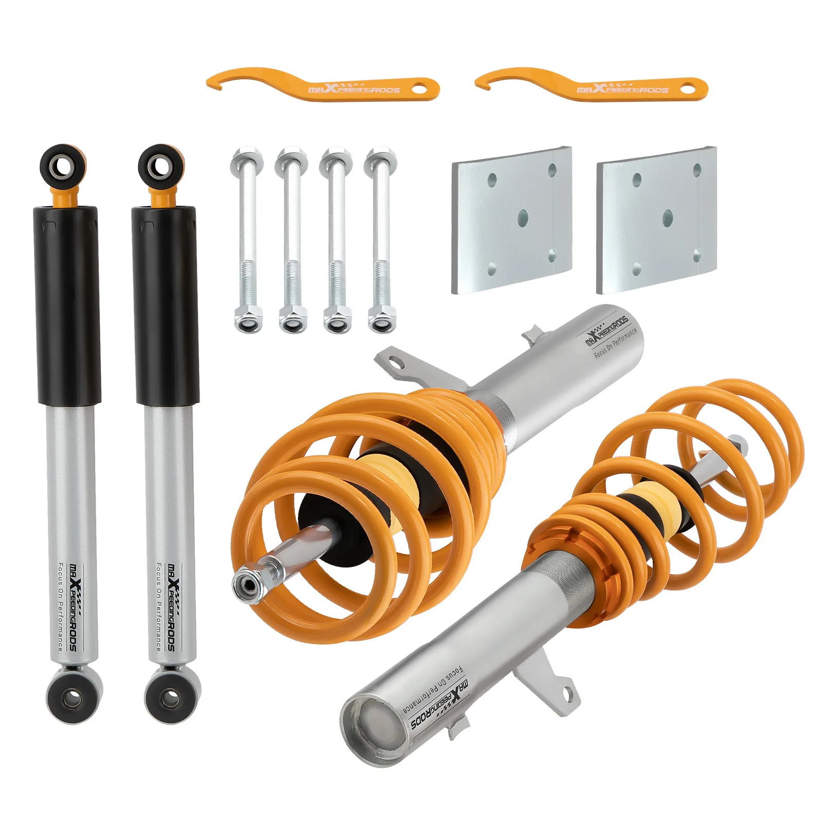 Abbassamento Coilovers Sospensione Molla Elicoidale Kit Puntone Per Vw Caddy Iii 03/2004-05/2015 Per Vw Caddy Iv 05/2015-