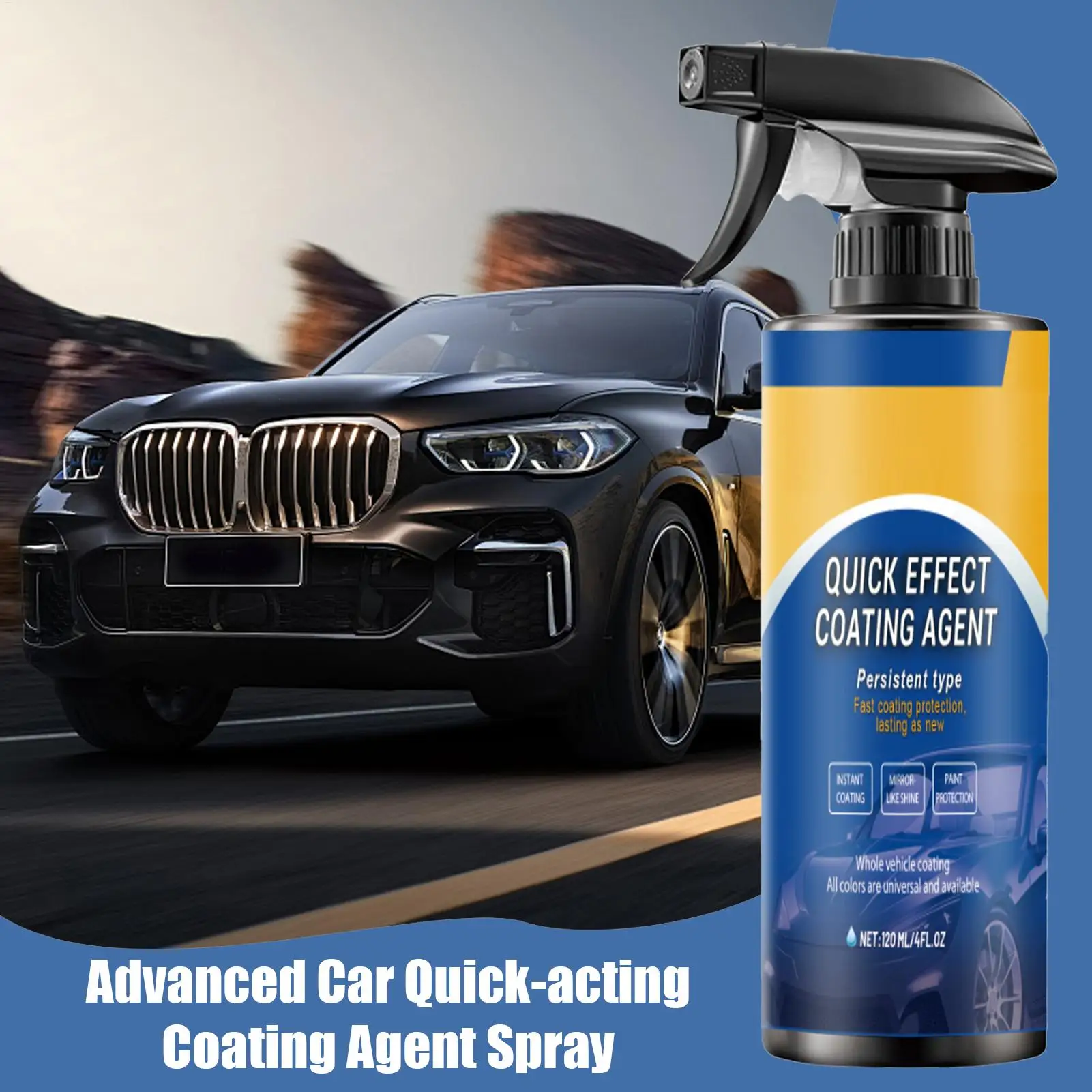 120ml Car Nano Coating Spray Coating Agent Car Scratch Remover High Protection Long-Lasting Vehicles Automotive RV Coating Spray