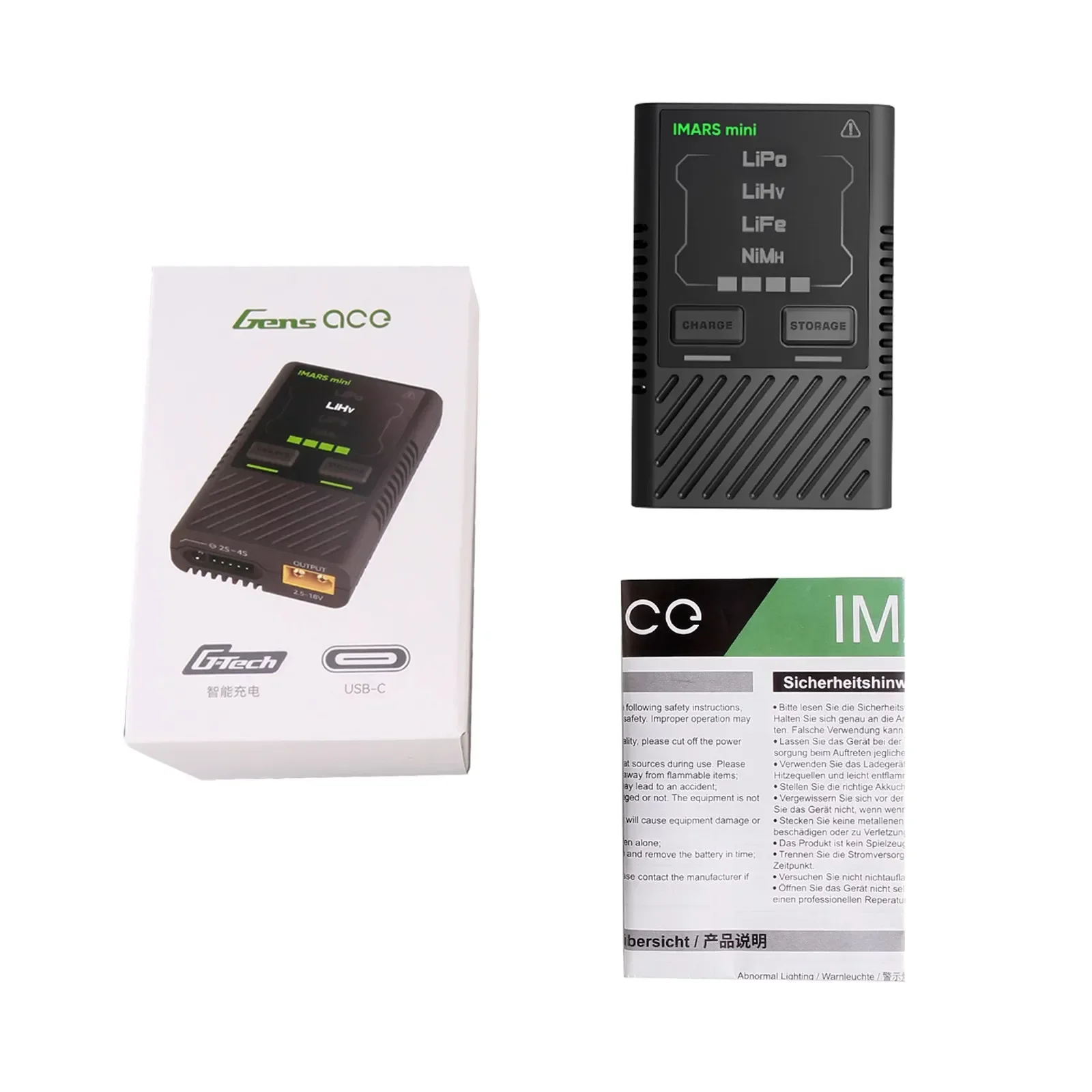Chargeur intelligent Gens ace Imars Mini 60W LiPo NiMH USB-C