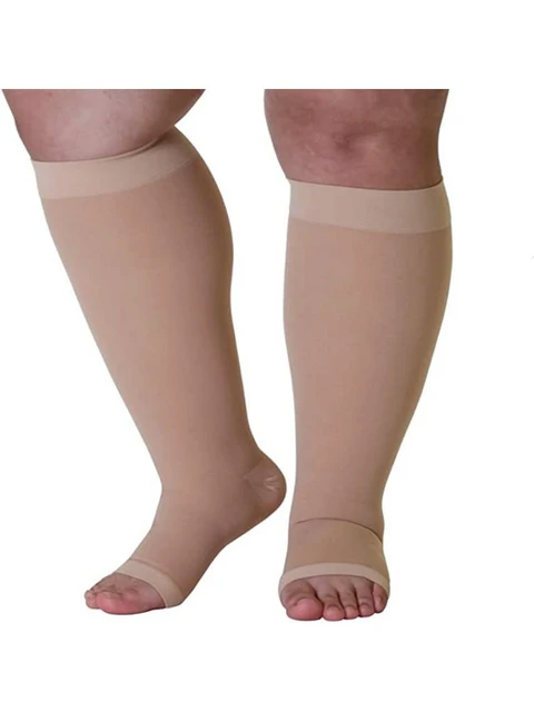 Plus Size 34-46mmHg Medical Compression Stockings Unisex Grade 3