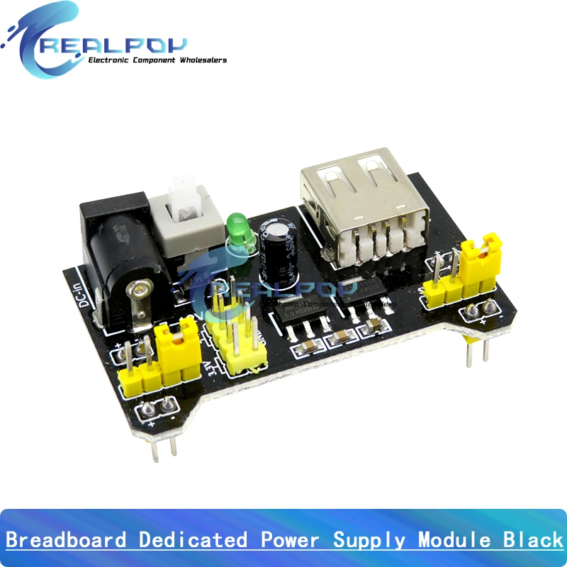 MB102 Breadboard Dedicated Power Supply Module Mini USB Black White 2 Way 3.3V 5V MB-102 Solderless Bread Board image 2