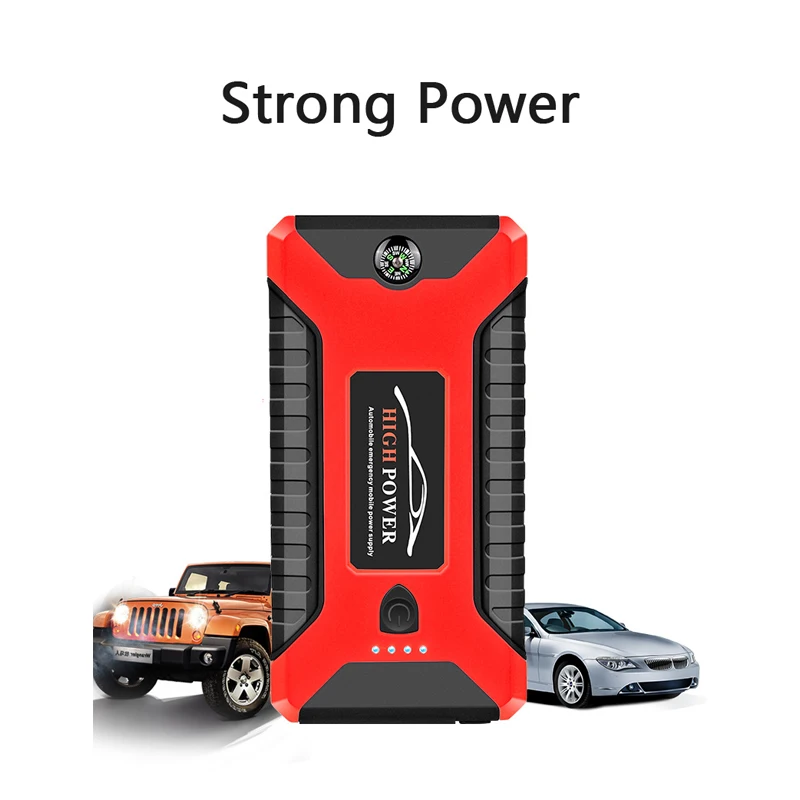 

12V Car Jump Starter Portable Power Bank Emergency Starting Device Battery Booster with Flashlight Mobile Phone Charger Bateria