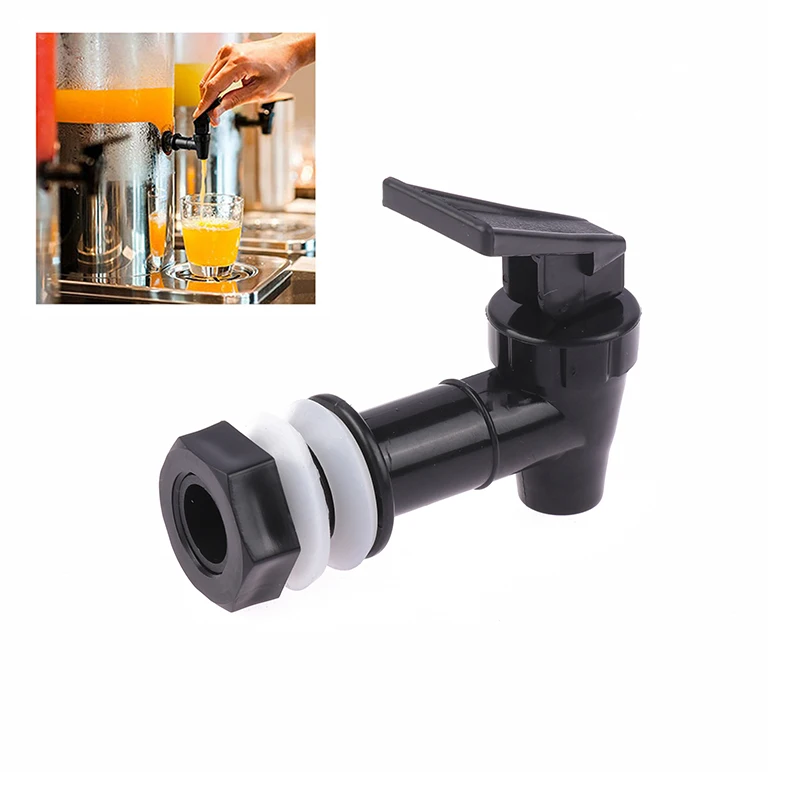 

Black Faucet Taps For Glass Wine Bottles Barrel Wine Altar Juice Jar Drink Bottle