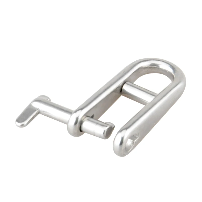 HQ YC01 Stainless Steel 316 Marine Grade Dee Anchor Shackle with Stud and Safety Lock