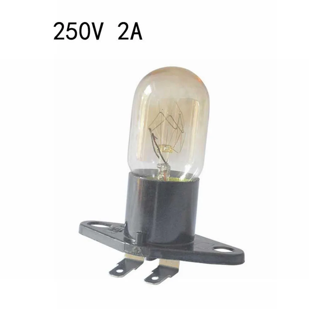 Universal Microwave Ovens Light Bulb Lamp Globe 250V 2A Fit Midea Most Brand With Holder Replacement Parts 2pcs lighting bulb microwave oven spare parts