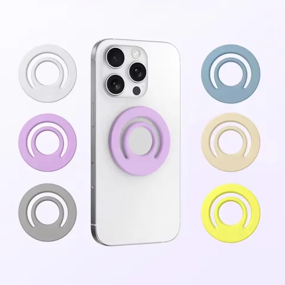 Magnetic Silicone Phone Grip and Finger Ring Holder Strap