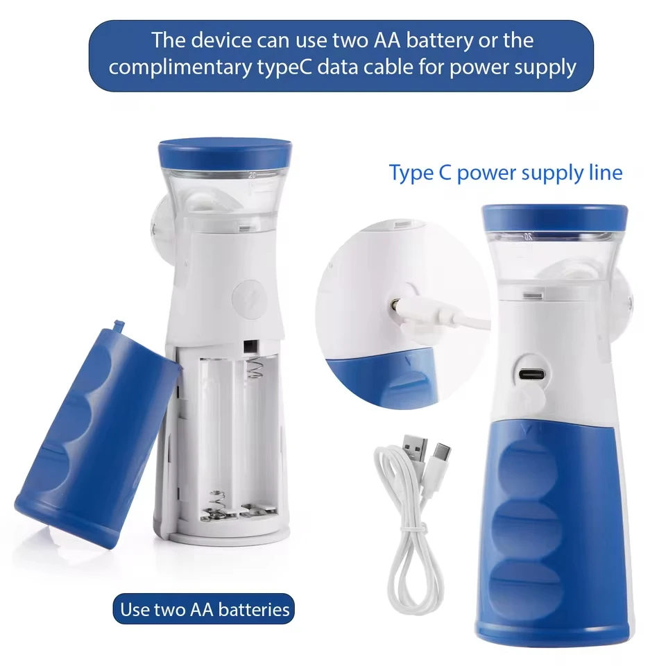 Medical Nebulizer Mesh Nebulizer Handhe Portable Nebulizer Inhalator Adult Kids Mini Silent Steam Nasal Humidifier Inhaler Tools Medical Nebulizer Asthma