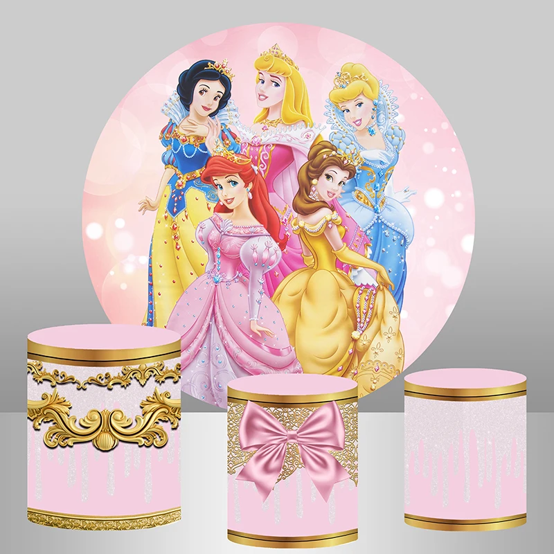 Baby Princess Themed Event Party Round Backdrop Kit