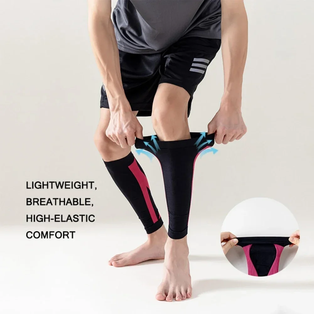 1Pair Calf Compression Sleeves for Men & Women (20-30mmhg)-Leg Compression Sleeve for Running, Cycling, Shin Splints Support