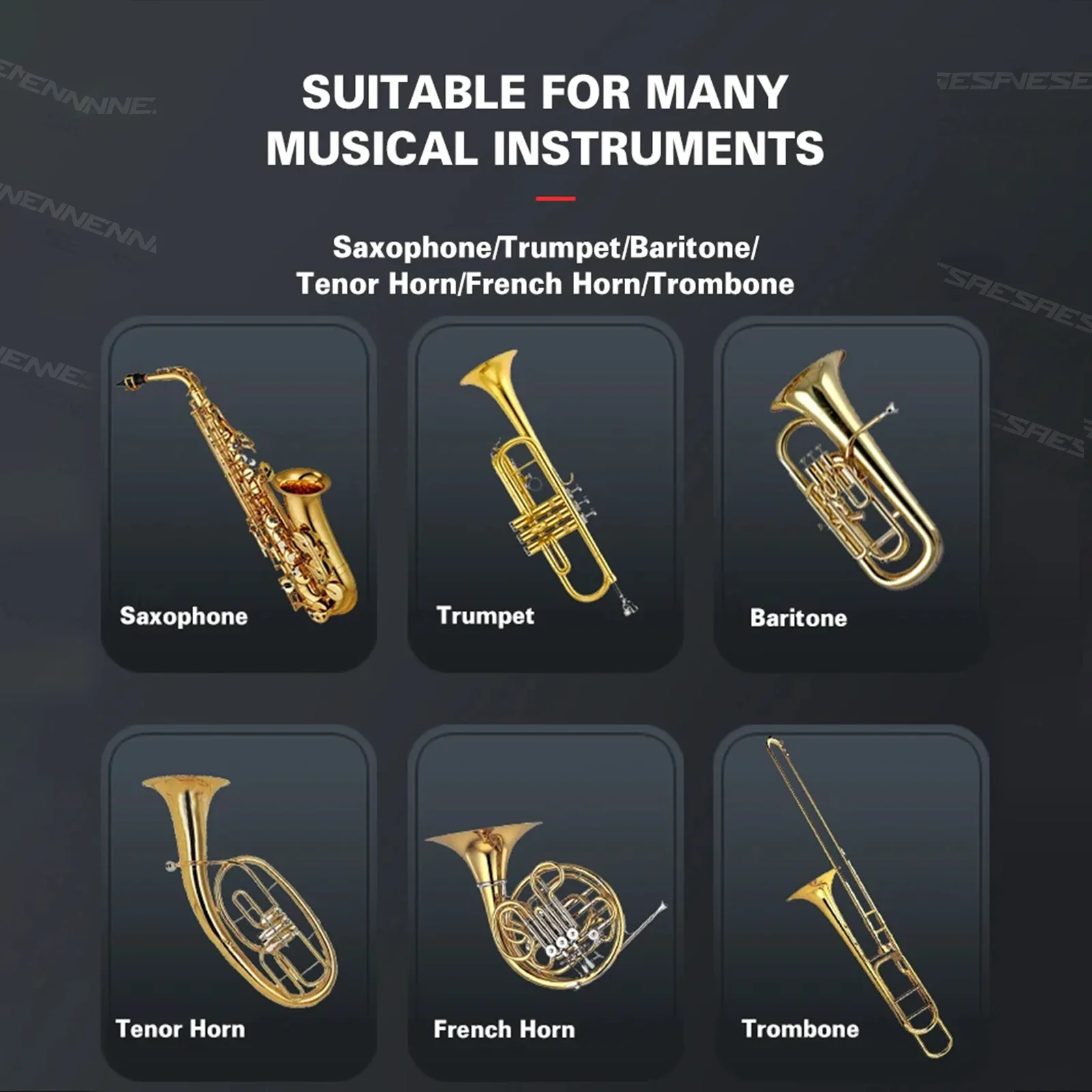 Top Quality！GLXD24 AD1 Professional Wireless Instruments Saxophone Microphone Violin, Cello Dual Channel，Brass Percussion Mic