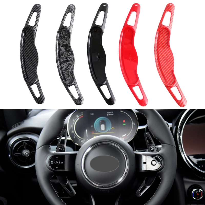 Car Steering Wheel Shift Paddles For MINI MK3 F54 F55 F56 F57 F60 CLUBMAN Cooper S ONE JCW DSG Paddle Extension Steering Wheel Shifter Steering Wheel Paddle Extension
