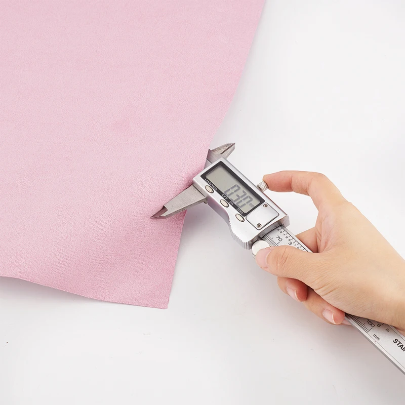 1 Sheet DIY Faux Suede Fabrics with Paper Back for Book Binding Pearl Pink 430x1000x0.3mm