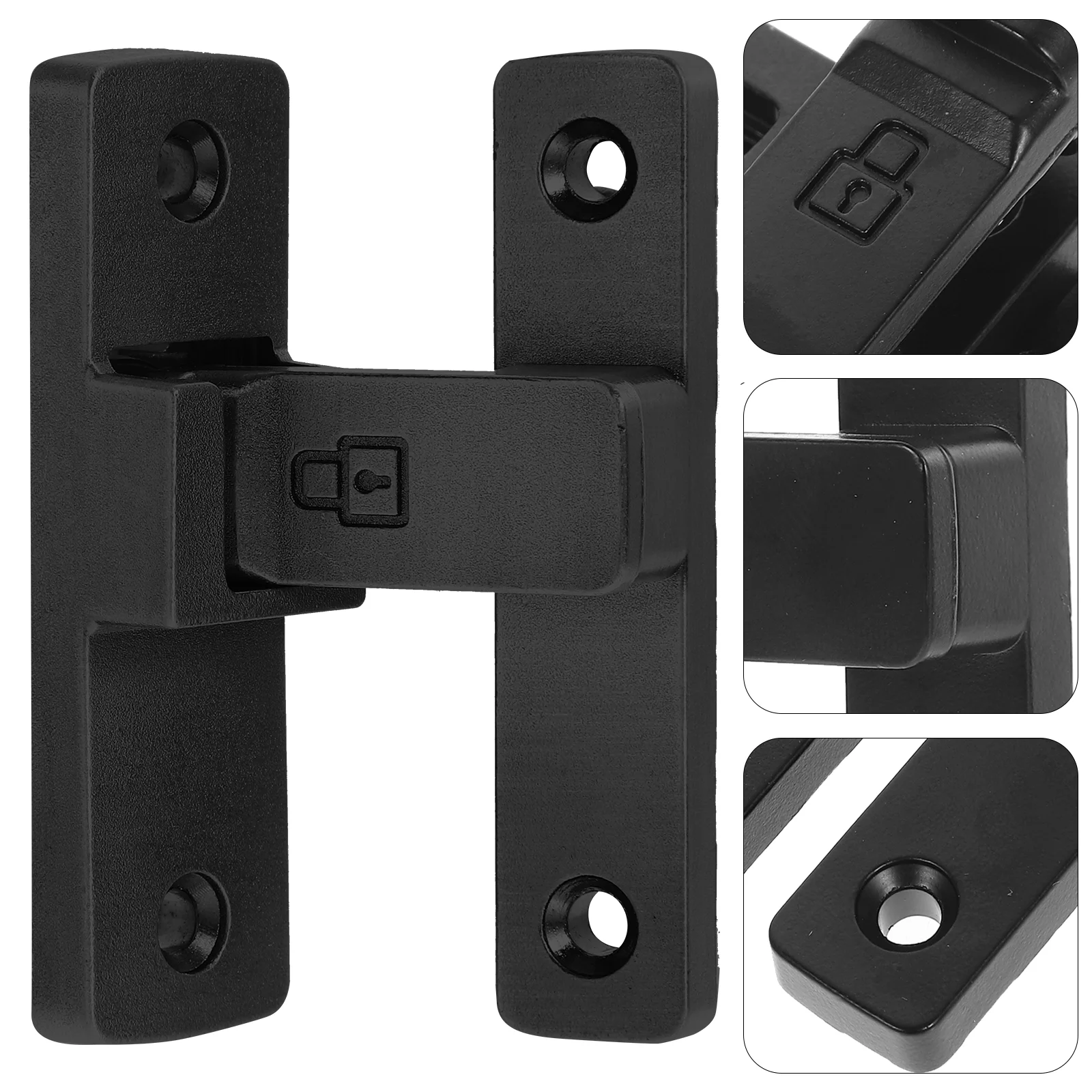 

Flip Latch Garage Door Pocket Lock Hook Heavy Window Zinc Alloy Barn Latches and Catches