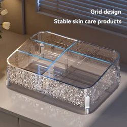 Elegant Desktop Storage Box | High - Aesthetic PET Jewelry and Cosmetics Organizer - S (Clear)