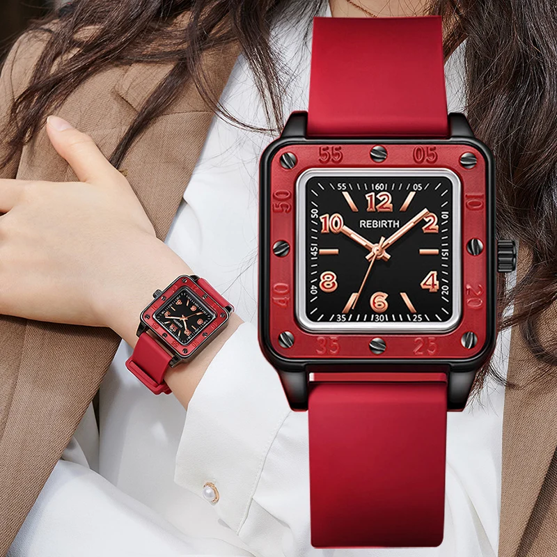 

Sdotter REBIRTH Hot Sell Fashion Women Silicone Japan Movement Quartz Wrist Watch For Ladies Waterproof Female Clock Women Watch