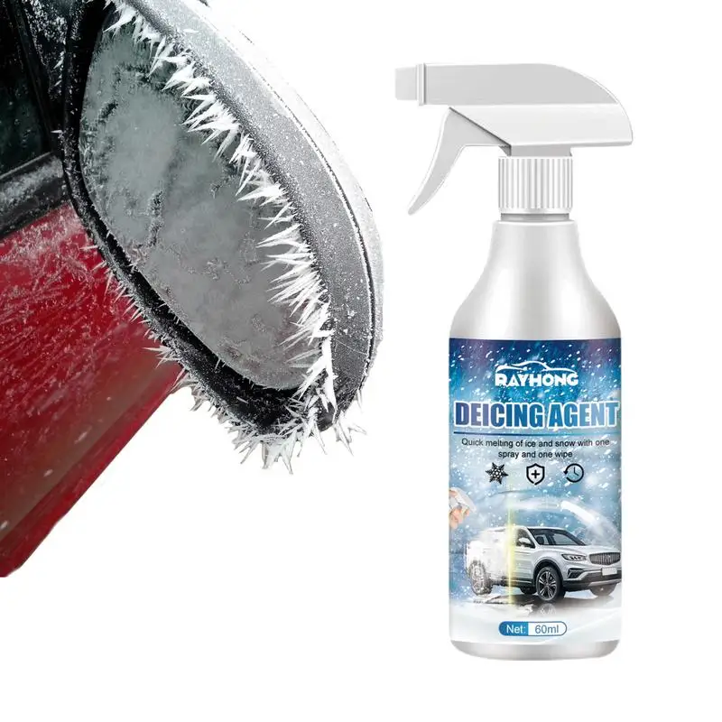 Car De-Icer Spray 100ML Windshield De-icer Spray Snow Melting Agent Glass Freeze Remover Automotive Glass Cleaner For Cars truck