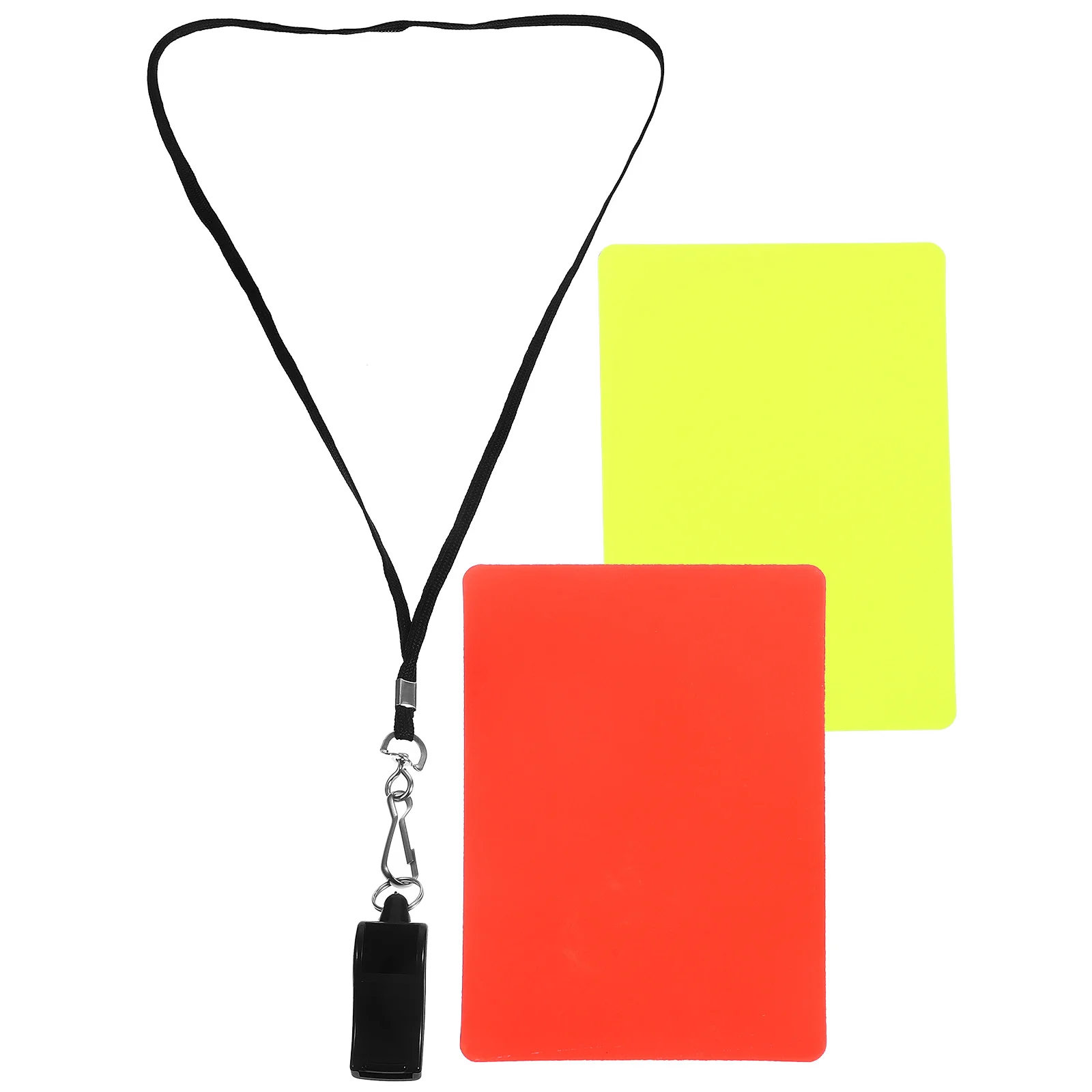 

1 Set Sports Red Yellow Cards Referee Cards Football Match Cards Whistle