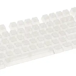 DIY Fully Transparent Keycaps Mechanical ABS for CHERRY MX Clone Switches Milky