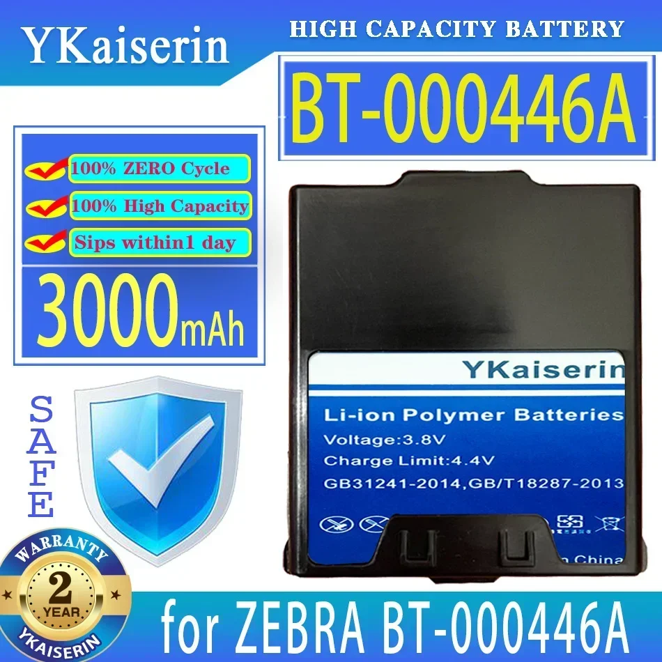 

YKaiserin Battery BT000446A 3000mAh for ZEBRA BT-000446A Bateria